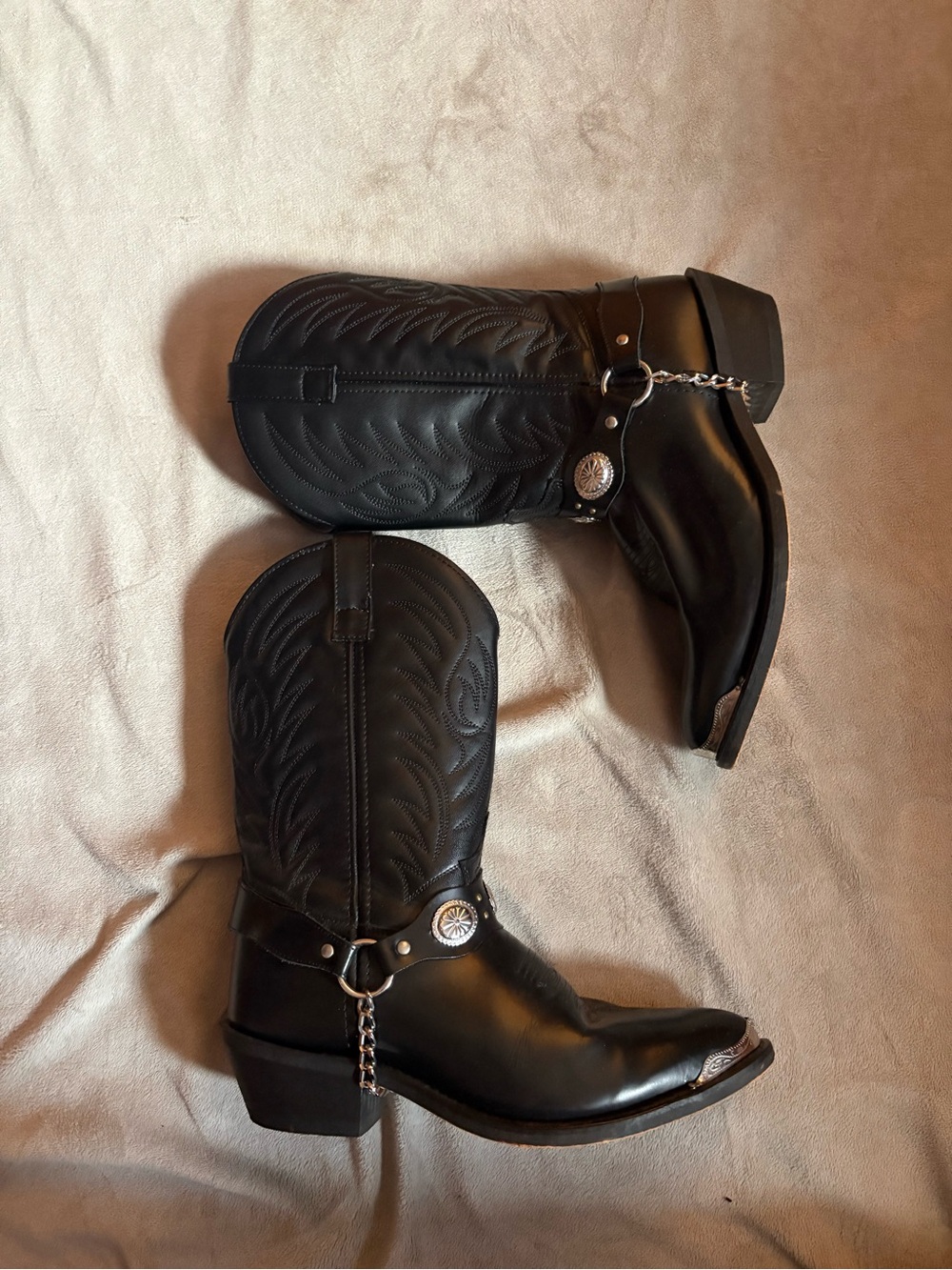 Laredo Mens Concho Harness Western Boots